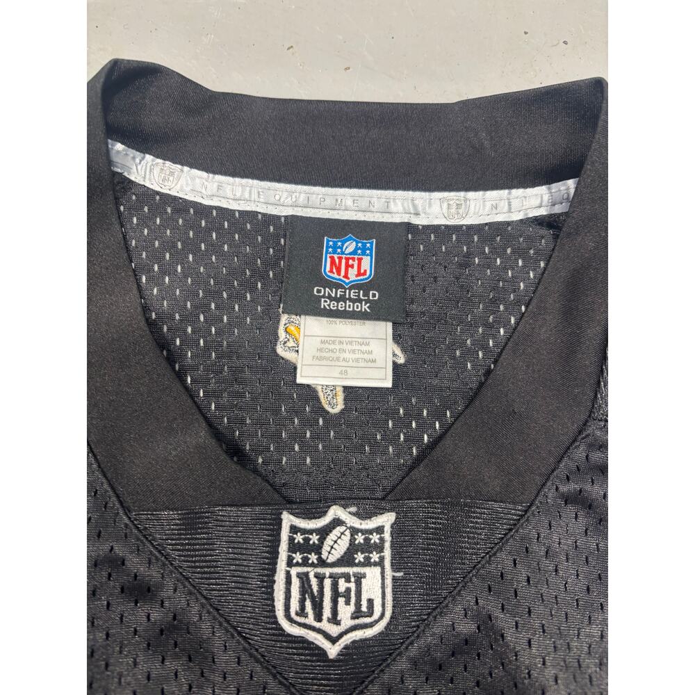 Minnesota Vikings #4 Brett‎ Favre 50th Anniversary Jersey Black Sz 48 Reebok NFL - Picture 4 of 7